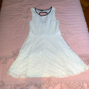 White Dress with Lace Detailing (Girls)